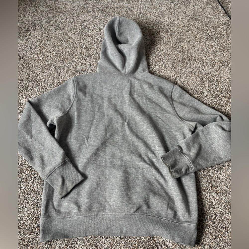 Fila Heather Gray Men's Hoodie sweater sweatshirt size large Preloved - Picture 5 of 5